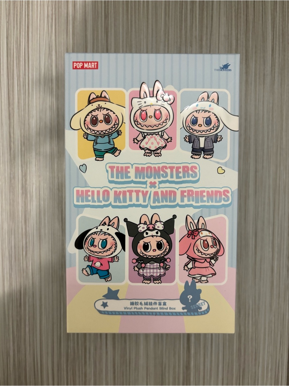 POP MART The Monsters x Hello Kitty and Friends Plush Keychain Pochacco